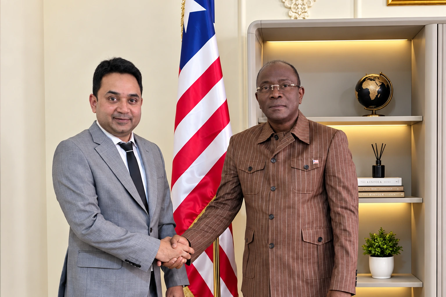 Hon. Consul Kashif Ali Meets Ambassador of Liberia to UAE to Discuss Diplomatic & Economic Ties