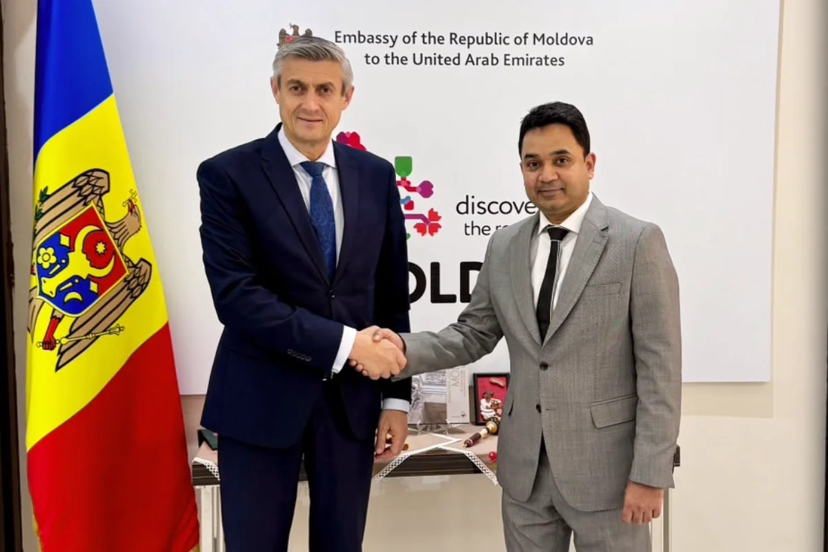 Hon. Consul Kashif Ali Meets Ambassador of Moldova to UAE to Review Consulate Activities & Bilateral Ties