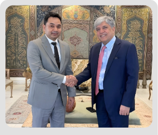 Hon. Consul Mr. Kashif Ali Meets Pakistan’s Ambassador to UAE to Discuss Global Matters